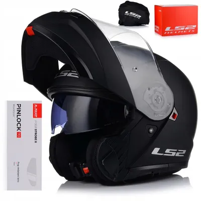 Produktbild von LS2 FF908 Strobe II Klapphelm mit Sonnenblende und Pinlock 70 | Motorradhelm Jethelm Systemhelm | ECE 22.06 | S (55-56 cm)