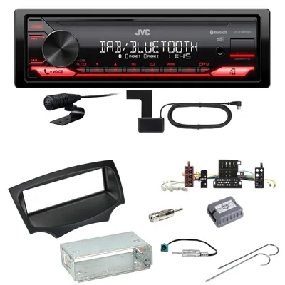 Produktbild von JVC KD-X282DBT Bluetooth Digitalradio USB Einbauset für Ford KA RU8