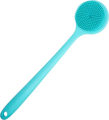 Produktbild von Duschbürste mit langem Griff, Silikon, ergonomisches Design, für Körperreinigung