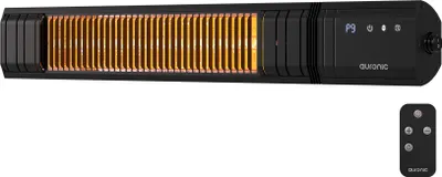 Produktbild von Auronic Terrassenheizstrahler - Infrarotheizung - Touch-Display - 15m² - Elektrischer Heizstrahler - 2500W - Fernbedienung - 9 Heizstufen - Schwarz