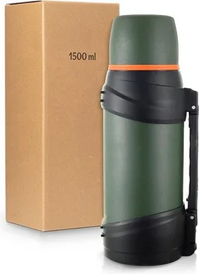 Productafbeelding van Famanu thermoskan, 1,5 liter - Houdt dranken tot 24 uur warm of koud - Roestvrij staal - Geschikt voor koffie, thee en gebruik in de horeca