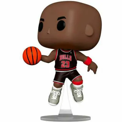 Obrázok produktu pre Legendy NBA POP! Športová vinylová figúrka Bulls - Michael Jordan s džordánmi (Blk Pinstripe Jersey) 9 cm