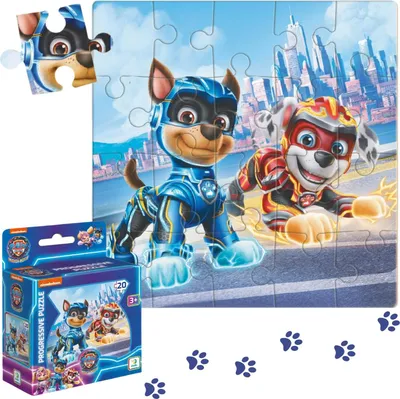 Productafbeelding van PAW PATROL: Chase en Marshall. Paw Patrol puzzel, 20 stukjes om in elkaar te zetten