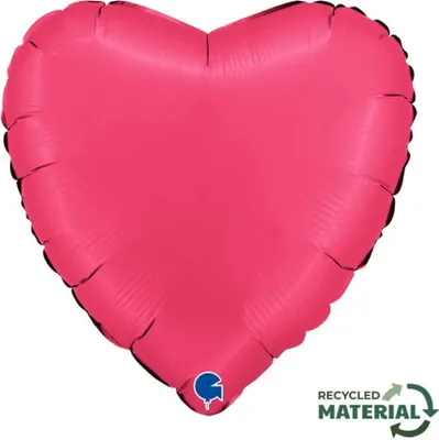 Produktbild von 18"/Ø46cm Herz Folienballon Uni | Satin Lipstick