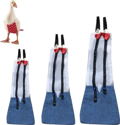Productafbeelding van Verstelbare, herbruikbare vogelbroekjes, blauw, maat S, 3 stuks, wasbaar