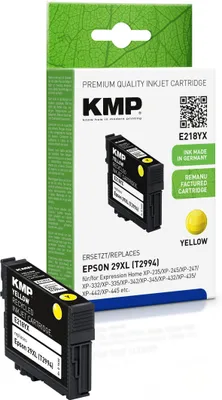 Immagine prodotto di KMP E218YX - 6,4 ml - Elevata resa - Giallo - Compatibile - Cartuccia d'inchiostro (alternativa a: Epson 29XL, Epson T2994)