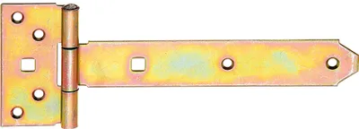 Produktbild von Kreuzgehänge mit vernietetem Stift 192/45x90x3,0mm gelb verzinkt