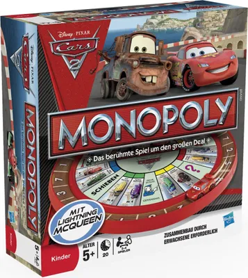Produktbild von Hasbro Gaming Monopoly Cars 2 Spiel 27810