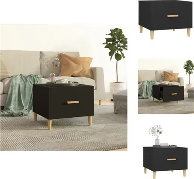 Produktbild von vidaXL Couchtisch Schwarz 50x50x40 cm Holzwerkstoff -  Couchtische