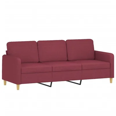 Produktbild von vidaXL 3-Sitzer-Sofa Weinrot 180 cm Stoff
