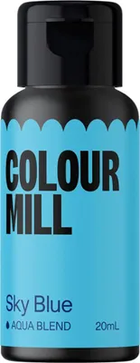 Produktbild von Colour Mill Aqua Blend Lebensmittelfarbe Sky Blue 20 ml