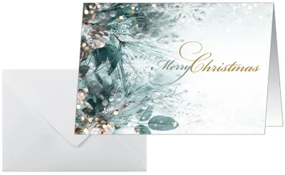 Produktbild von SIGEL DS086 Weihnachts-Karten "Eucalyptus magic" -  A6 quer - 25 Karten inkl. Umschläge