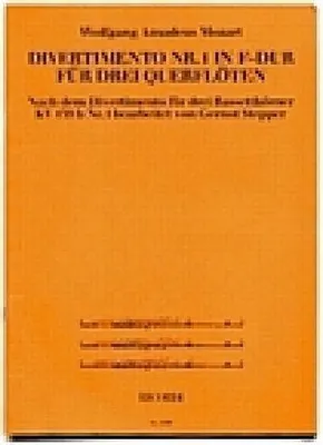 Produktbild von Divertimento F-Dur Nr.1 KV439B,1für 3 Flöten