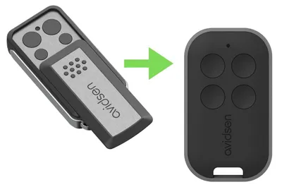 Produktbild von 4-Tasten-Fernbedienung mit Rolling Code für zehn Geräte - Avidsen - 114253