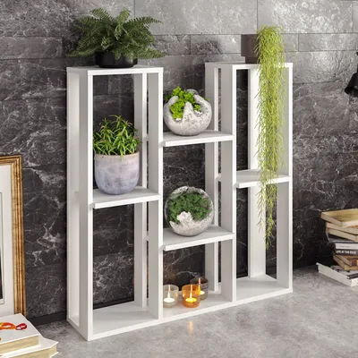 Immagine prodotto di Skye Decor, Nevada - Bianco, mensole, scaffale multiuso, bianco, 89,6 x 93,2 x 21,9 cm