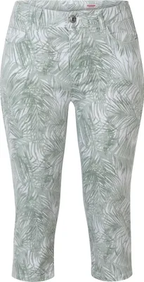 Produktbild von Stooker Women PRINT CAPRI Damen 7/8-Hose Skinny Fit 46 Green palm leaf