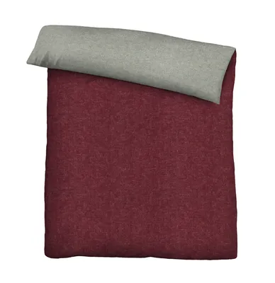 Immagine prodotto di biancheria da letto in flanella biberna melange "MELANGE UNI" BURGUND 155x200 cm