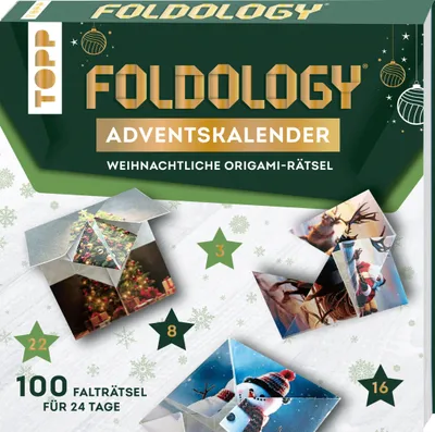 Produktbild von Foldology - Der Origami-Rätsel-Adventskalender