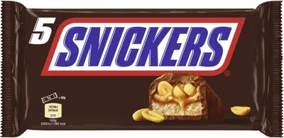 Produktbild von Snickers 5000159452540, Milchschokolade, 50 g, 2018 kJ, 481 kcal, 1009 kJ, 241 kcal