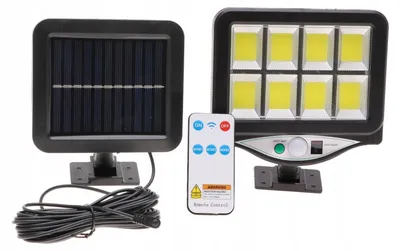 Zdjęcie produktu dla LAMPA SOLARNA Ogrodowa Uliczna LED COB Z CZUJNIKIEM Zmierzchu RUCHU 5193