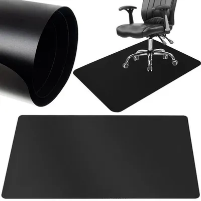 Zdjęcie produktu dla Mata ochronna pod krzesło 100x140cm RUHHY - czarna