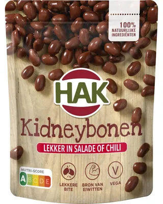 Produktbild von Hak Kleine Rote Kidneybohnen 225g – Vorgekocht, vielseitig für Salate & Eintöpfe