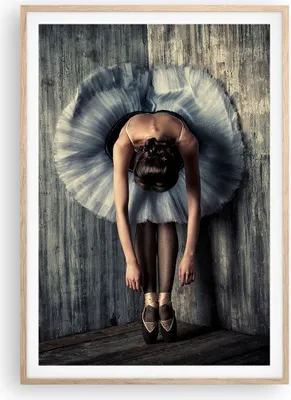 Produktbild von Gerahmtes Poster - Rahmen in heller Eiche - Ballerina Ballett Tanz - 70x100 cm - Wand Bild - Wanddeko - Wandbilder - Kunstposter - Wandposter - Bilderrahmen - Bilder - Kunstdruck - P2NPA70x100-5153