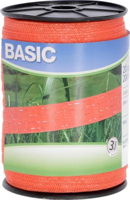 Obrázek produktu pro Páska na oplocení BASIC, 200 m x 20 mm, oranžová, Kerbl