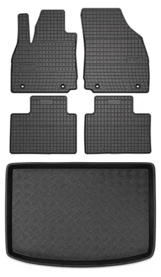 Obrázek produktu pro Gumové autokoberce SolidPRO + vana kufru pro: MG ZS II 2024- nastavitelná podlaha dole 5 ks
