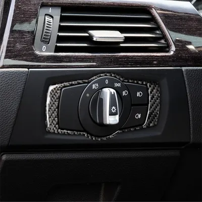Immagine prodotto di Adesivo decorativo dell'interruttore dei fari dell'auto per BMW E90 / E92 / E93 2005-2012
