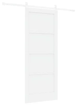 Produktbild von Schiebetür ORKDAL Weiß 83 x 202 cm Massives Kiefernholz