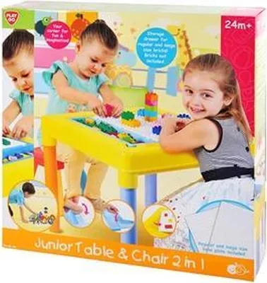 Zdjęcie produktu dla Stolik do zabawy Playgo z krzesełkiem i schowkiem