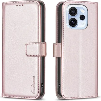 Produktbild von OPPO Reno15 F Hülle - BINFEN Klapphülle - Roségold