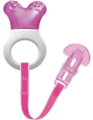 Produktbild von MAM Mini Cooler & Clip, Zahnstocher und Clip, Beißring, Rosa
