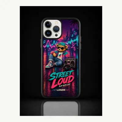 Zdjęcie produktu dla Etui na iPhone 13 Pro Max, pokrowiec ochronny na telefon z motywem streetwearowym – LUNØIR ©