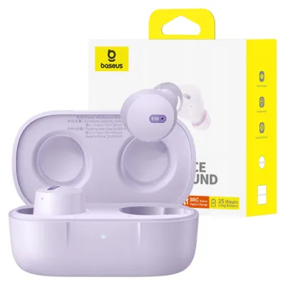 Produktbild von Baseus Bowie In-Ear Kopfhörer Wireless Bluetooth Tws Enc Ipx4 Lila