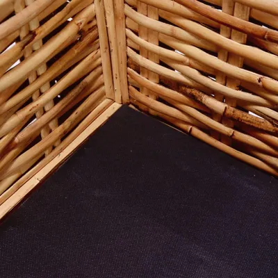 Zdjęcie produktu dla vidaXL 3-osobowa sofa ogrodowa Naturalny rattan
