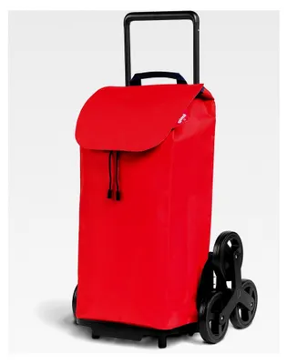 Produktbild von Einkaufstrolley mit 6 Rädern und wasserdichter Tasche, 52 l, rot