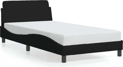 Produktbild von vidaXL Bettgestell "Dover" Schwarz 100x200 cm Stoff