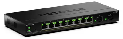 Produktbild von NETGEAR GS310TPv2 - Switch - 2+/L3 Lite - Smart - 8 x 10/100/1000 (PoE+) + 2 x SFP - Desktop, wandmontierbar - PoE+ (55 W)