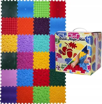 Image de Tapis de massage Mega Mix 24 éléments prévention du pied plat du pied bot