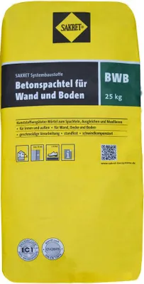 A bag of SAKRET Betonspachtel for Wall and Floor.