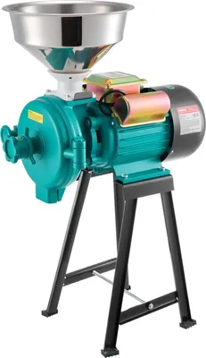 Produktbild von Elektrische Getreidemühle, 110 lbs/H Gewerbliche Gewürzmühle, 2200 W Pulverisierer aus Gusseisen mit rutschfesten Gummifüßen, für trockene Körner, Gewürze, Getreide, Kaffee, Mais und Pfeffer