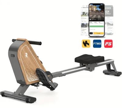 Image de Vélo d'aviron - Machine d'aviron - Appareil de fitness - Vélo d'appartement - Machine d'entraînement - Résistance magnétique, 16 niveaux