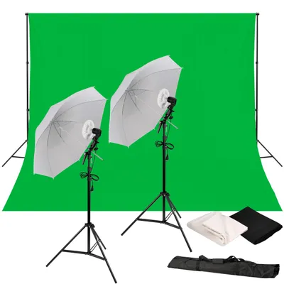 Produktbild von Bresser BR 240B LED Tageslicht Set mit Hintergrundsystem 3 x 3 m