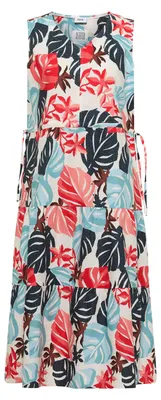 Produktbild von CECIL GmbH – Damen – Midikleid mit V-Neck und Print light alabaster white – Art. B144954