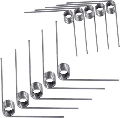Productafbeelding van 10 stuks V-vormige stalen torsieveren, 5 mm buitendiameter, 90° afwijking