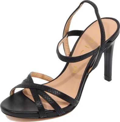 Produktbild von G4626 sandalo donna UNISA black leather sandal shoe woman
