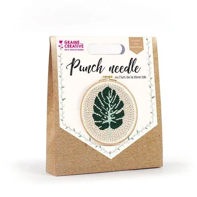 Produktbild von Stichnadelbox Ø 20 cm - inkl. Kissen, Stil - Tropisches Blatt