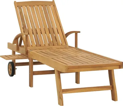 Produktbild von vidaXL Sonnenliege Massivholz Teak